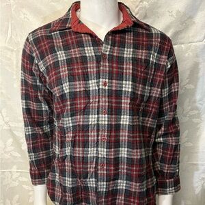 Pendleton Red and Black Plaid Men's Shirt